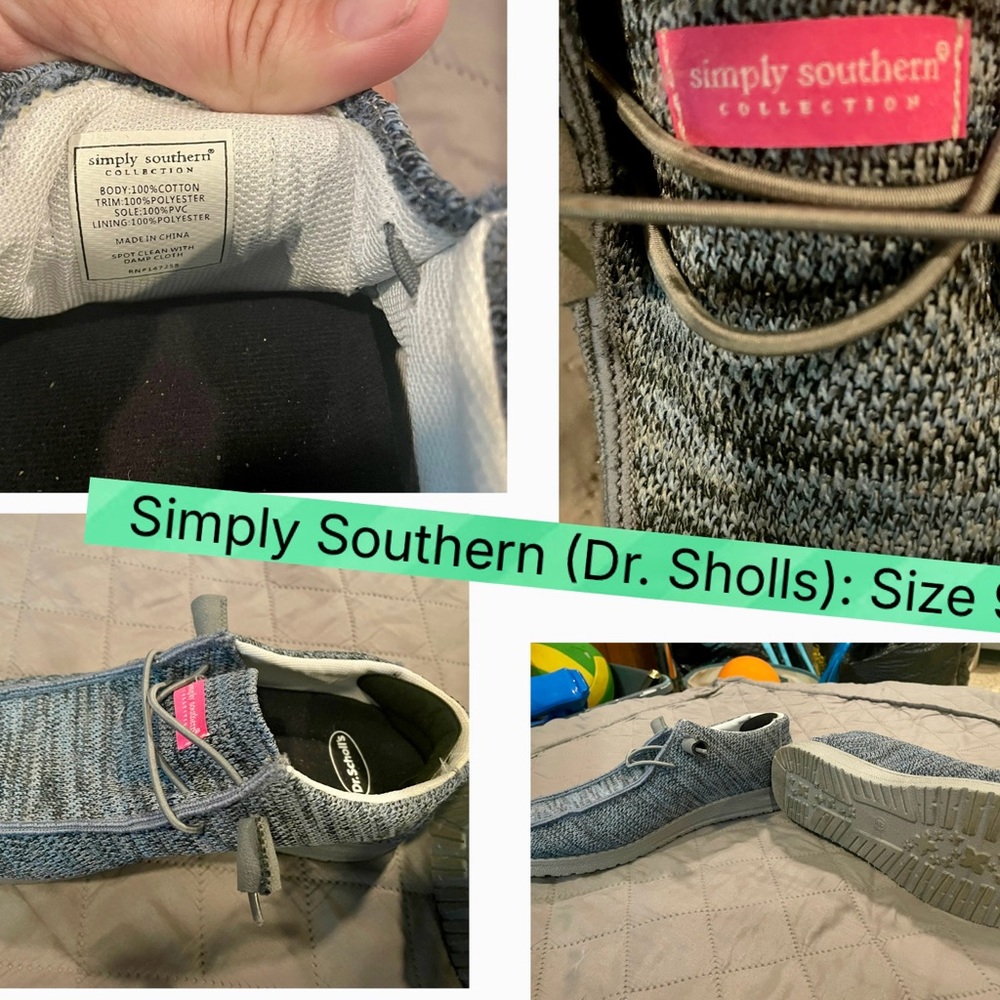 Simply Southern Blue Knit Shoes